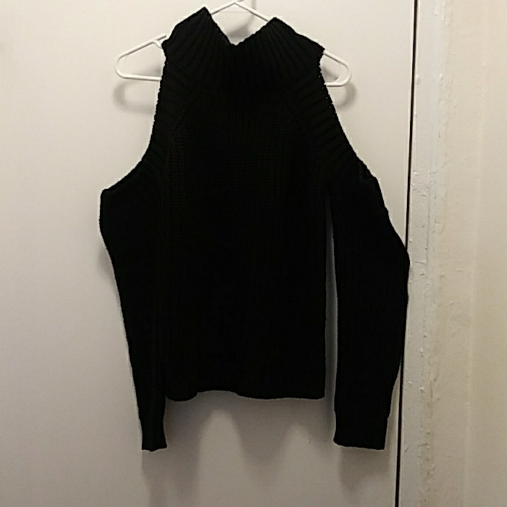 Cold shoulder sweater